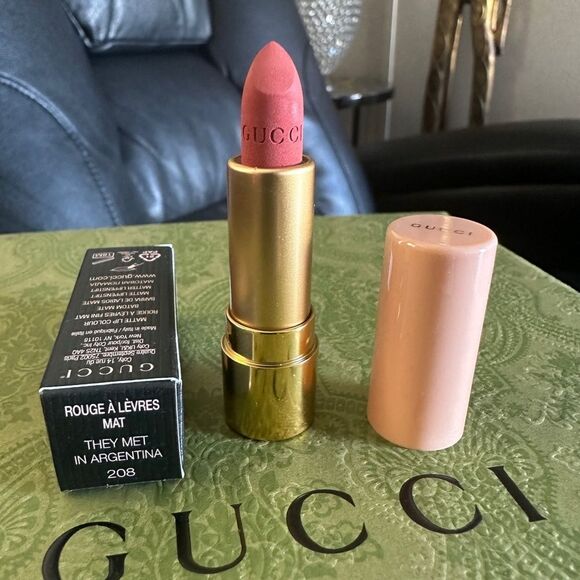 Gucci Rouge à Lèvres Mat Lipstick – They Met in Argentina (208) Brand Ne… - Picture 11 of 17